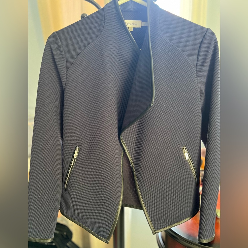 Calvin Klein Textured Dark Blue Jacket 💜